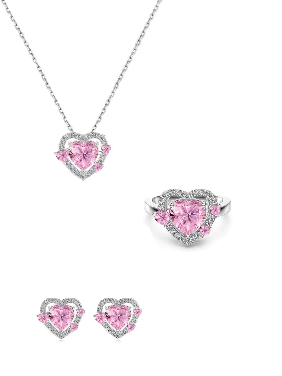 PRINCESS HEART CZ JEWELRY