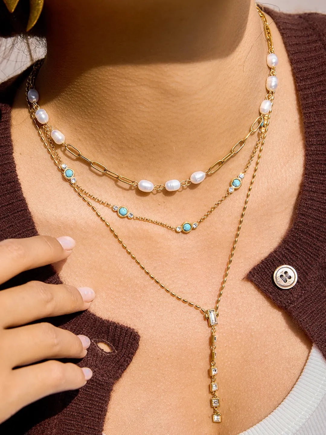 MINIMAL CZ FOCAL NECKLACE