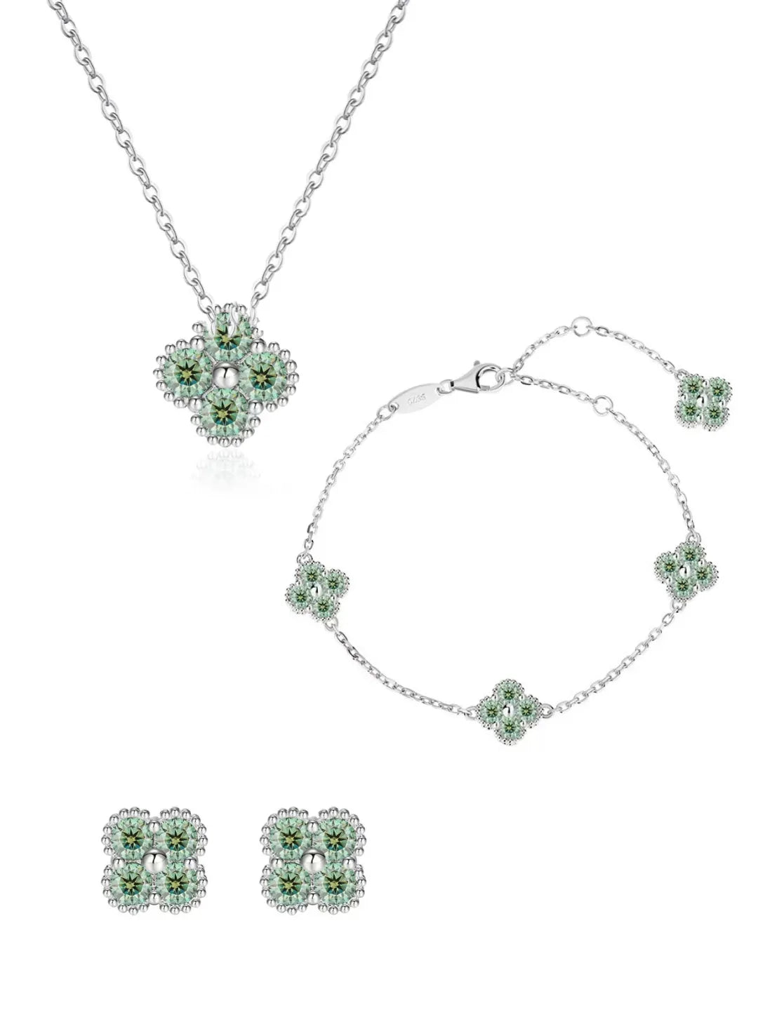 MOISSANITE CLOVER JEWELRY