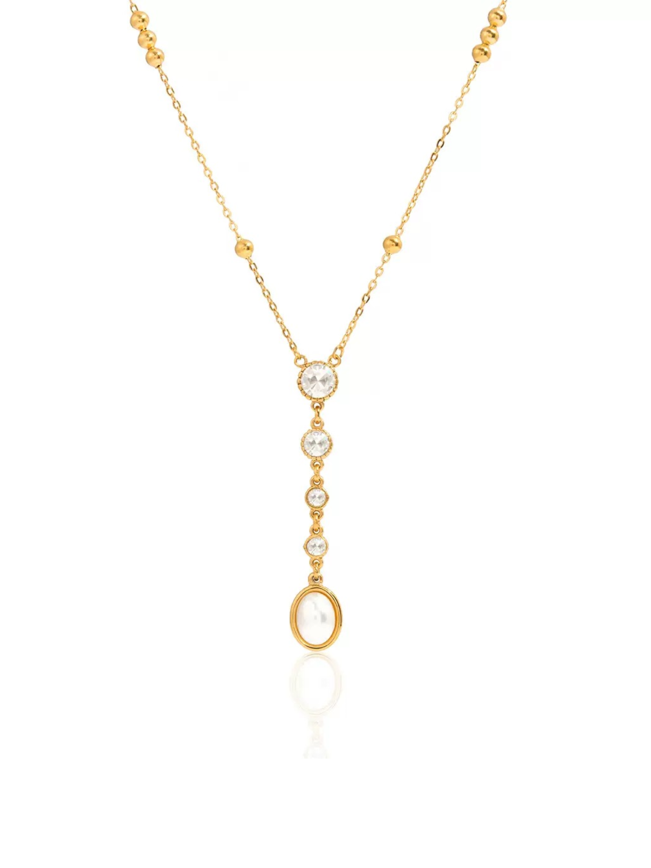 SPARKLING FRINGE NECKLACE