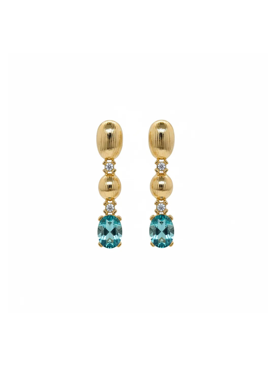 VINTAGE GLASS DROP EARRINGS