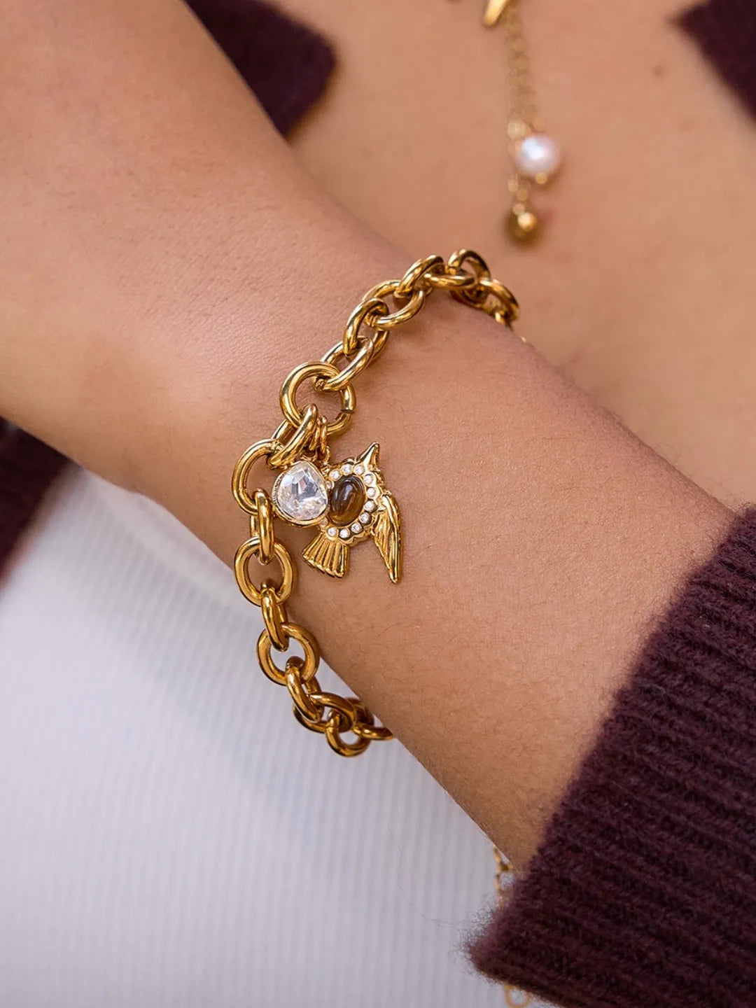 TIGER EYE DOVE BRACELET