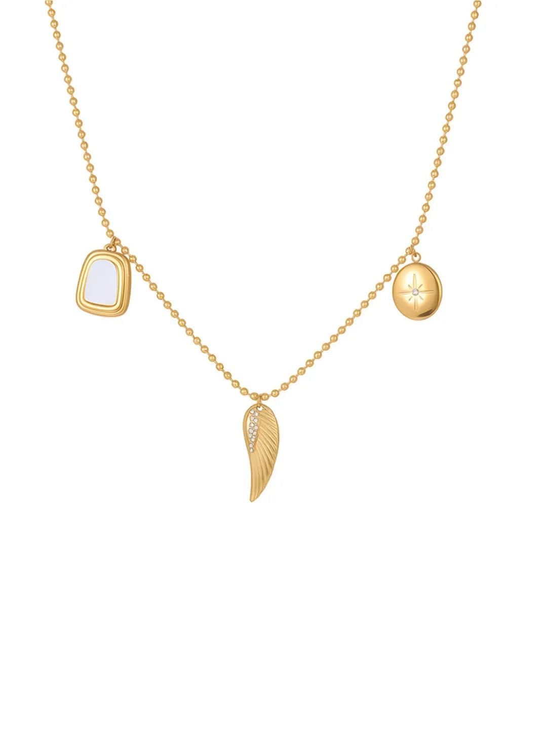 MODERN CROSS WING NECKLACE