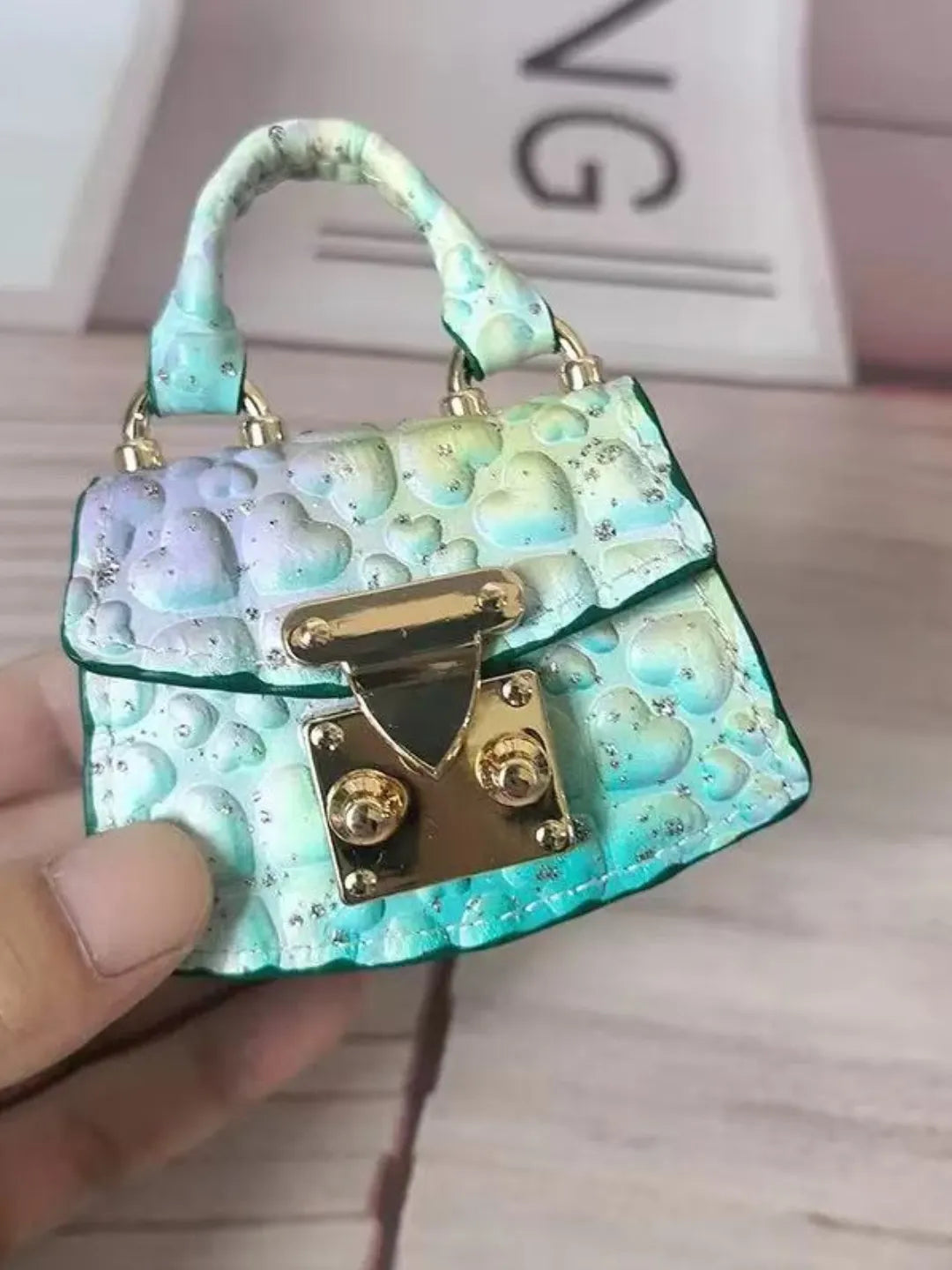 MINI FAN LEATHER BAG