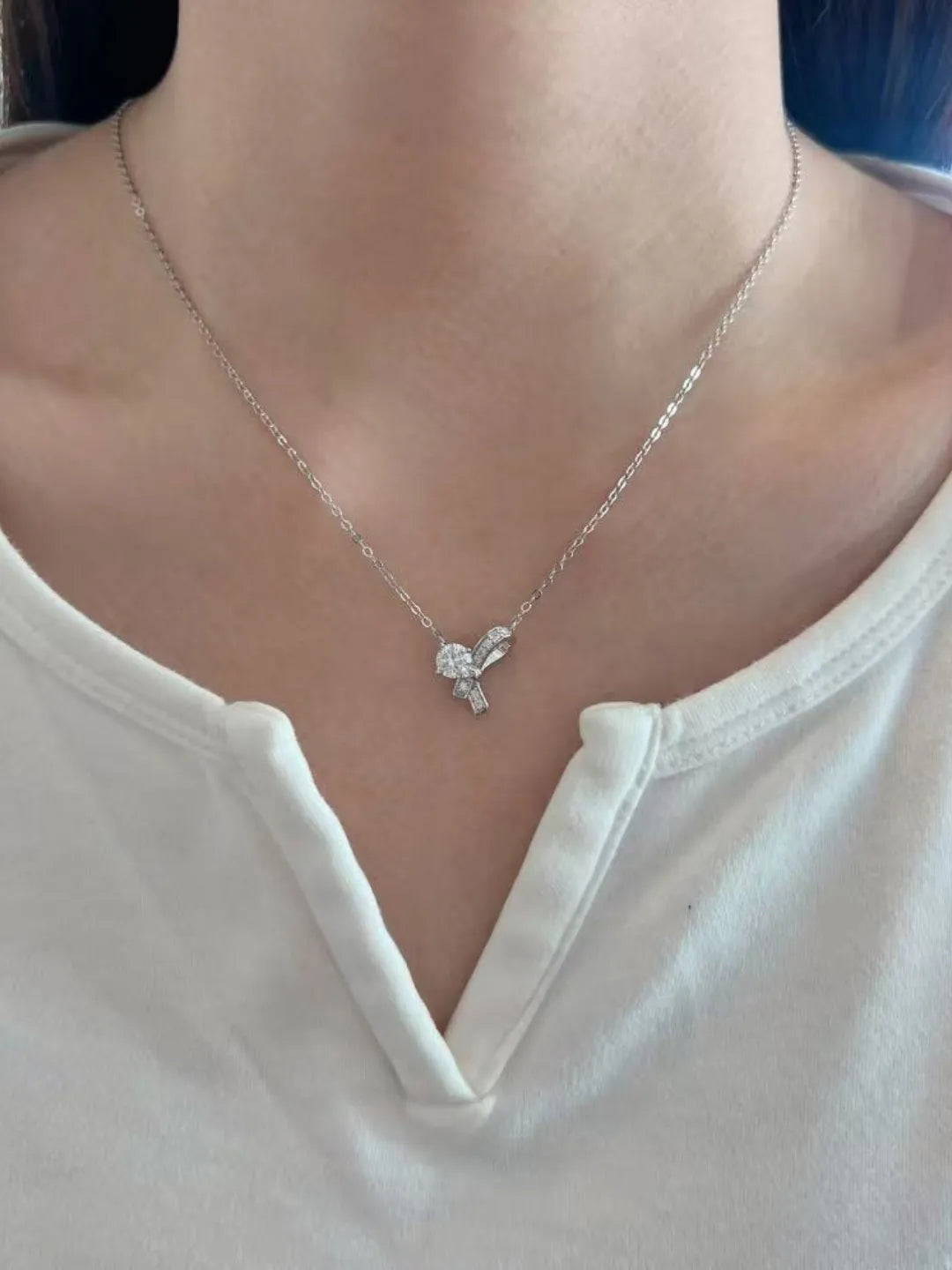 HEART BOW CZ JEWELRY