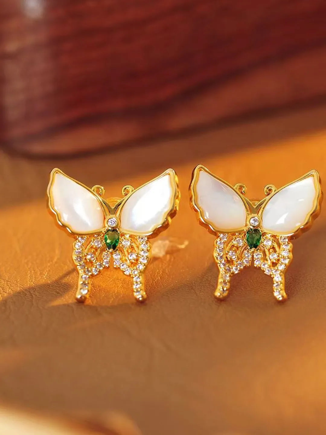 PEARL BUTTERFLY EARRINGS