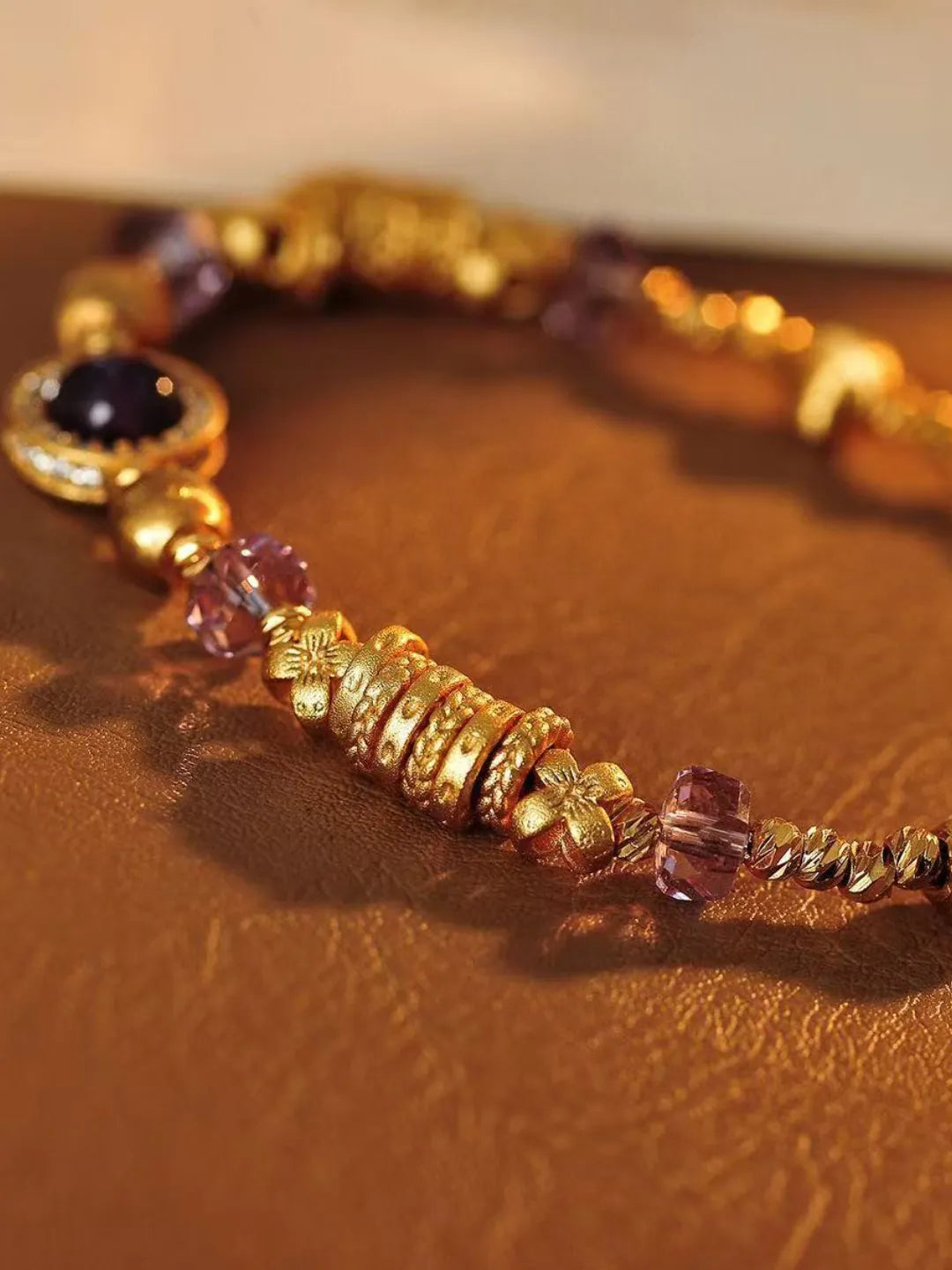 PURPLE BEAD BRACELET