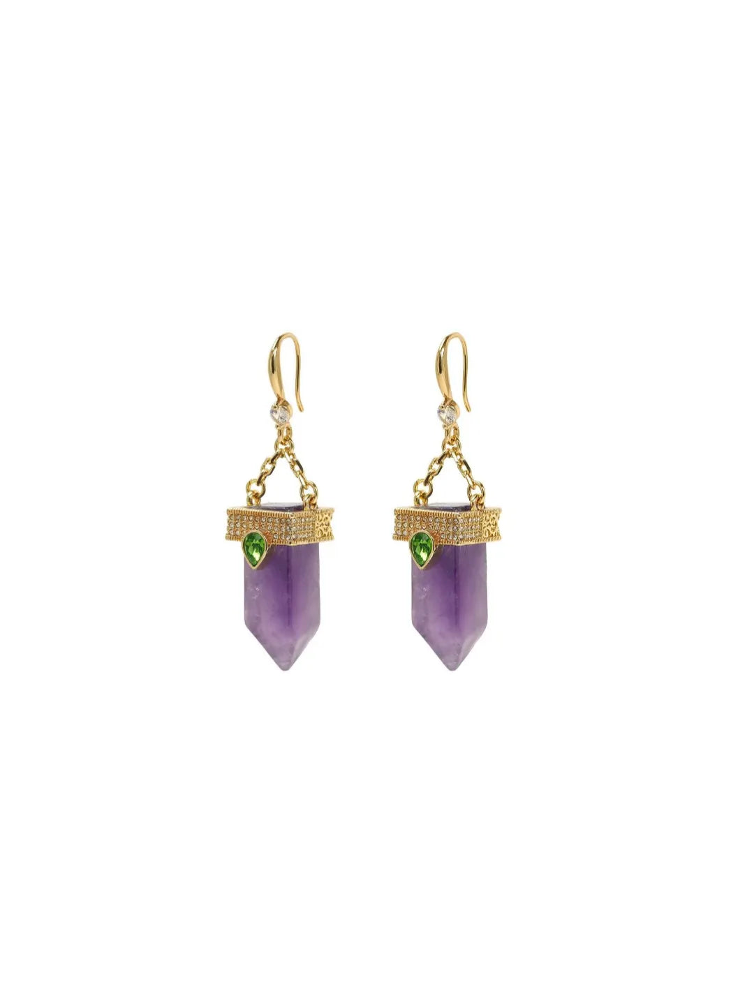 PURPLE GEM PENDANT SET
