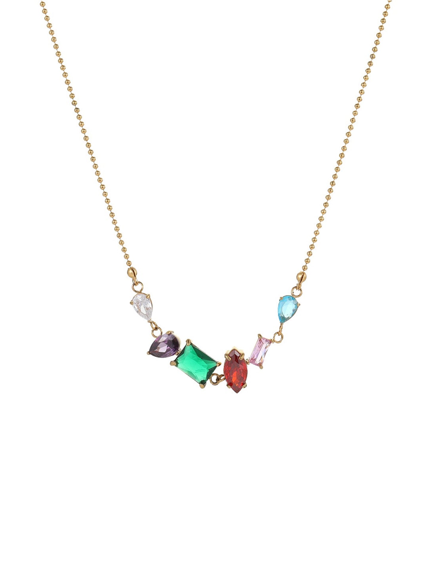 COLOR ZIRCON NECKLACE